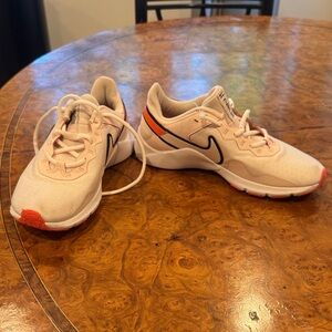 Nike Pink and Orange Training Shoes